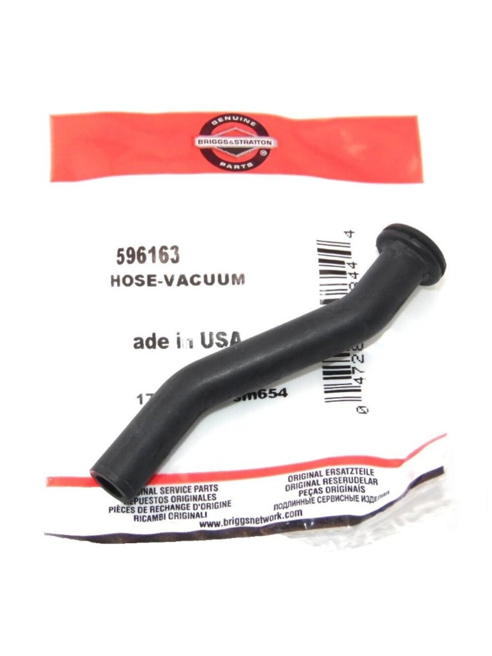 Genuine Briggs & Stratton Vacuum Hose Compatible With 593998, 797408,596163